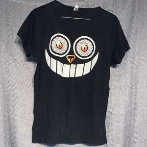 Bella Canvas Kids Black Tee with Whimsical Face